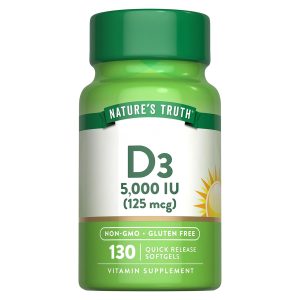 Suplemento Alimenticio de Vitamina D3 5000 ui 130 tabs