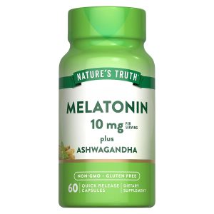 Suplemento Alimenticio de Melatonina y Ashwagandha 60 caps