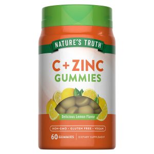 Suplemento Alimenticio de Vitamina C y zinc 60 gomitas